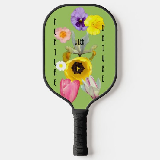 Pickleball-paddle 'Nurture with Nature' Pickleball Paddle (Voorkant)