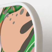 Pickleball Paddle : Organic Leaves (green/blue) (Links Detail)