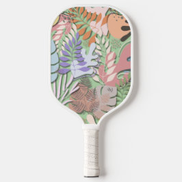 Pickleball Paddle : Organic Leaves (green/yellow)