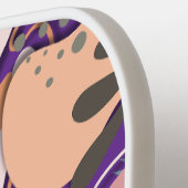 Pickleball Paddle : Organic Leaves (purple/grey) (Links Detail)