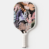 Pickleball Paddle : Organic Leaves (red/black) (Achterkant)