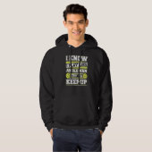 Pickleball Paddle Oud Man Hoodie (Voorkant volledig)