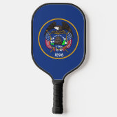 Pickleball-paddle, oude vlag van Utah Pickleball Paddle (Achterkant)