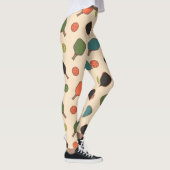 Pickleball Paddle Pop Tournament Court Leggings (Rechts)