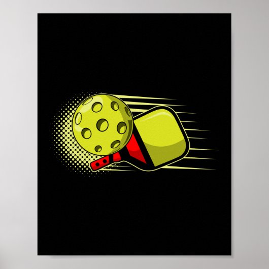 Pickleball Paddle Poster (Voorkant)