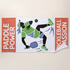 Pickleball Paddle Power Vacation Style Strandlaken