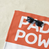 Pickleball Paddle Power Vacation Style Strandlaken (In situ)