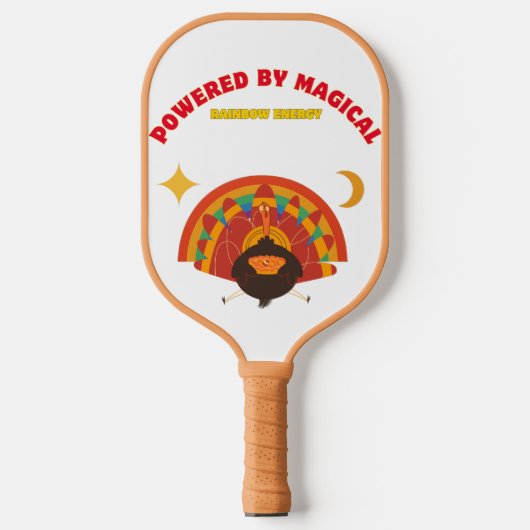 Pickleball Paddle – Regenboog Thanksgiving 2025 (Voorkant)