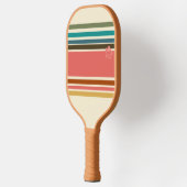 Pickleball Paddle Retro Hibiscus Stripe (Links)