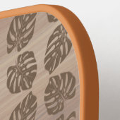 Pickleball Paddle, Retro Tiki Palm Leaf Pickleball Paddle (Links Detail)