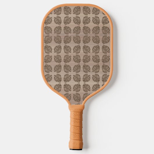 Pickleball Paddle, Retro Tiki Palm Leaf Pickleball Paddle (Achterkant)