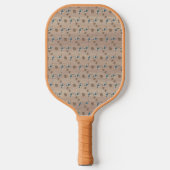 Pickleball Paddle, Retro Tiki Parrot en Palm Pickleball Paddle (Voorkant)