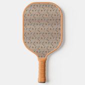 Pickleball Paddle, Retro Tiki Parrot en Palm Pickleball Paddle (Achterkant)