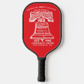 Pickleball-paddle - Rood Pickleball Paddle (Achterkant)