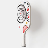 Pickleball Paddle Schattig Abstract (Links)