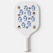 Pickleball Paddle Schattige Pinguïns (Voorkant)
