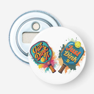 Pickleball Paddle - Sportief en leuk ontwerp Button Flesopener