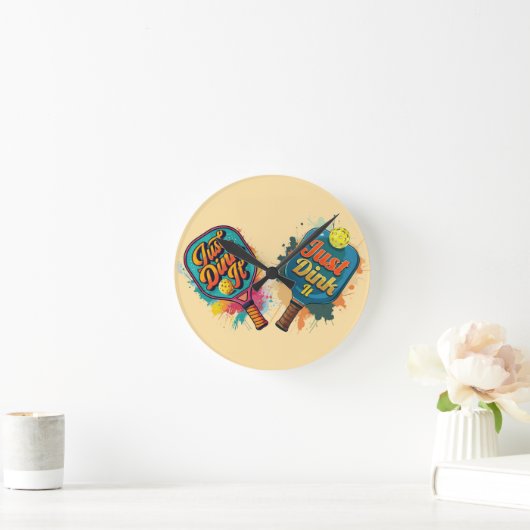 Pickleball Paddle - Sportief en leuk ontwerp Ronde Klok (Huis)
