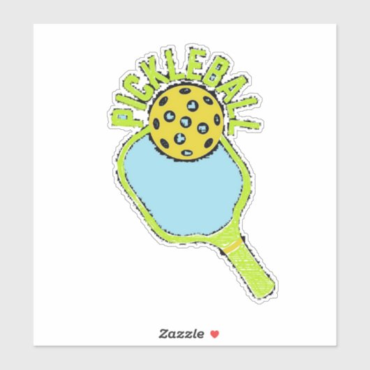 Pickleball Paddle Sticker (Vel)