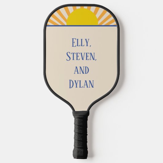 Pickleball Paddle Sunshine (Achterkant)