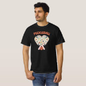 Pickleball Paddle T-shirt – Grappig Bloemengeschen (Voorkant volledig)
