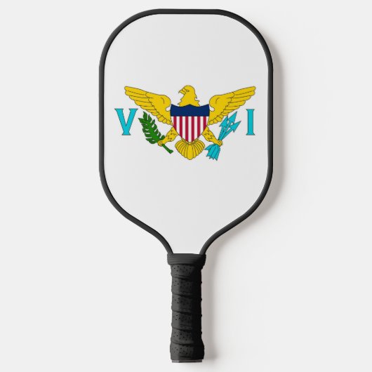 Pickleball Paddle, US Virgin Islands flag Paddle (Voorkant)