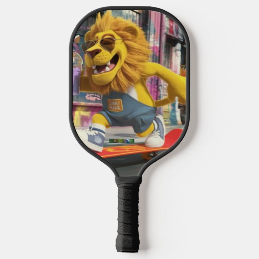 Pickleball paddle van de echte Leon Marx, op zijn  (Achterkant)