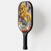 Pickleball paddle van de echte Leon Marx, op zijn  (Links)