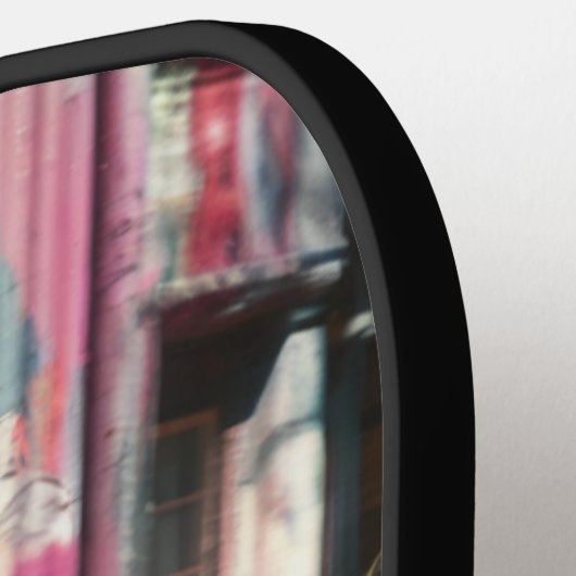 Pickleball paddle van de echte Leon Marx, op zijn (Links Detail)