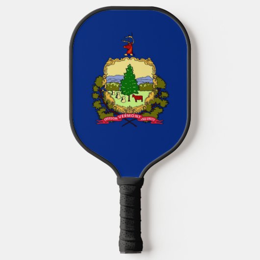 Pickleball Paddle, Vermont State flag Pickleball Paddle (Voorkant)