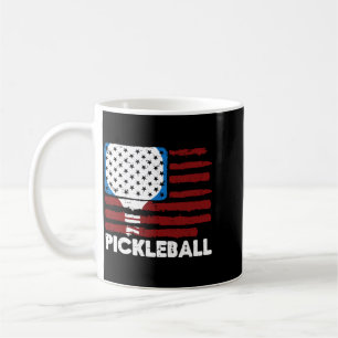 Pickleball Paddle Vlag Pickle Bal Patriot Mannen Koffiemok