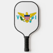 Pickleball-paddle, vlag van de Amerikaanse Maagden Pickleball Paddle (Voorkant)
