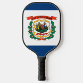 Pickleball-paddle, vlag van West Virginia Pickleball Paddle (Voorkant)