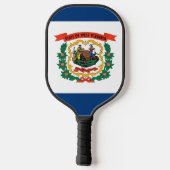 Pickleball-paddle, vlag van West Virginia Pickleball Paddle (Achterkant)
