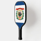 Pickleball-paddle, vlag van West Virginia Pickleball Paddle (Links)