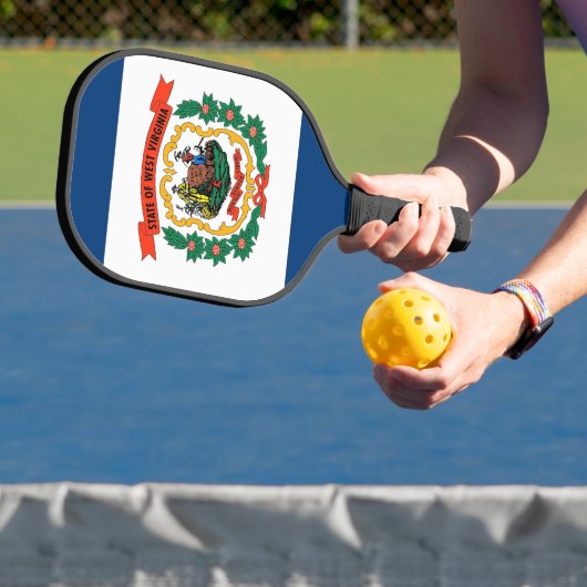 Pickleball-paddle, vlag van West Virginia Pickleball Paddle (Insitu)