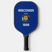 Pickleball-paddle, vlag van Wisconsin Pickleball Paddle (Voorkant)