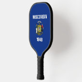 Pickleball-paddle, vlag van Wisconsin Pickleball Paddle (Links)