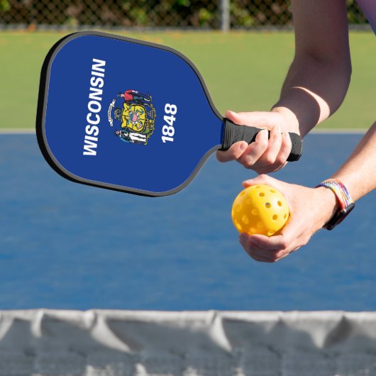 Pickleball-paddle, vlag van Wisconsin Pickleball Paddle (Insitu)