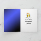 Pickleball-paddle voor 60e verjaardag in vlammen kaart (Binnen)