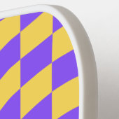 Pickleball Paddle voor gecheckte scriptnaam Retro (Links Detail)