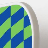 Pickleball Paddle voor gecheckte scriptnaam Retro (Links Detail)