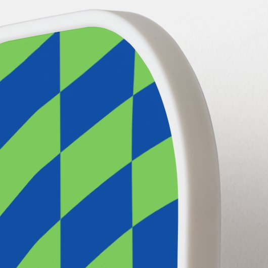 Pickleball Paddle voor gecheckte scriptnaam Retro (Links Detail)