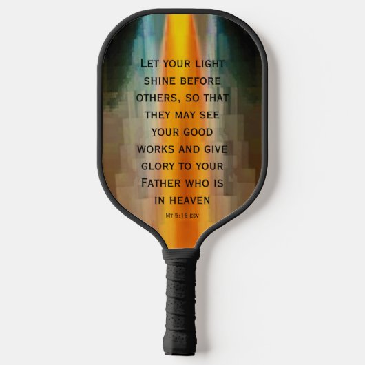 Pickleball Paddle voor Light Shine Scripting (Achterkant)