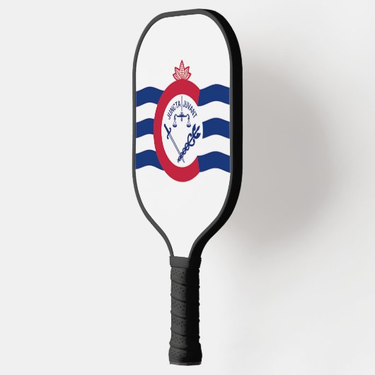 Pickleball Paddle with flag of Cincinnati, USA (Links)