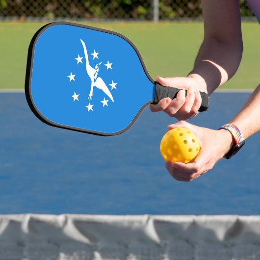 Pickleball Paddle with flag of Corpus Christi, USA (Insitu)
