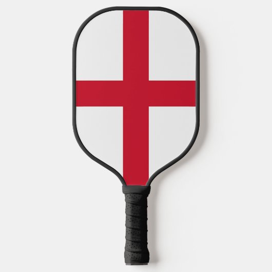 Pickleball Paddle with flag of England (Voorkant)