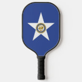 Pickleball Paddle with flag of Houston, Texas USA (Voorkant)
