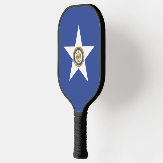 Pickleball Paddle with flag of Houston, Texas USA (Links)