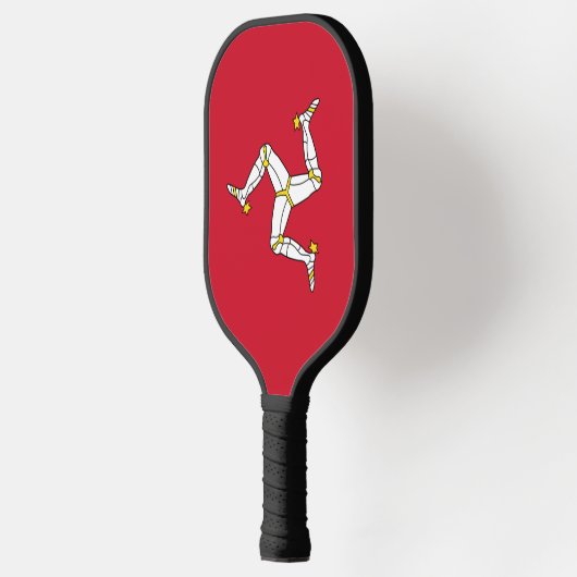 Pickleball Paddle with flag of Isle of Man (Links)